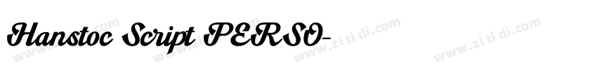 Hanstoc Script PERSO字体转换